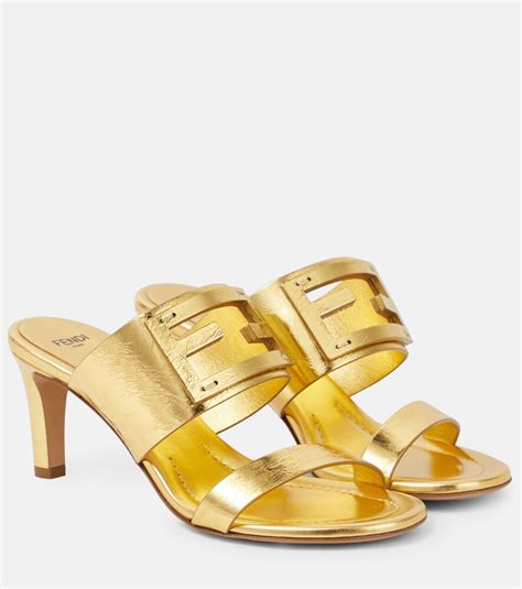 fendi sandals gold silver|women Fendi sandals clearance.